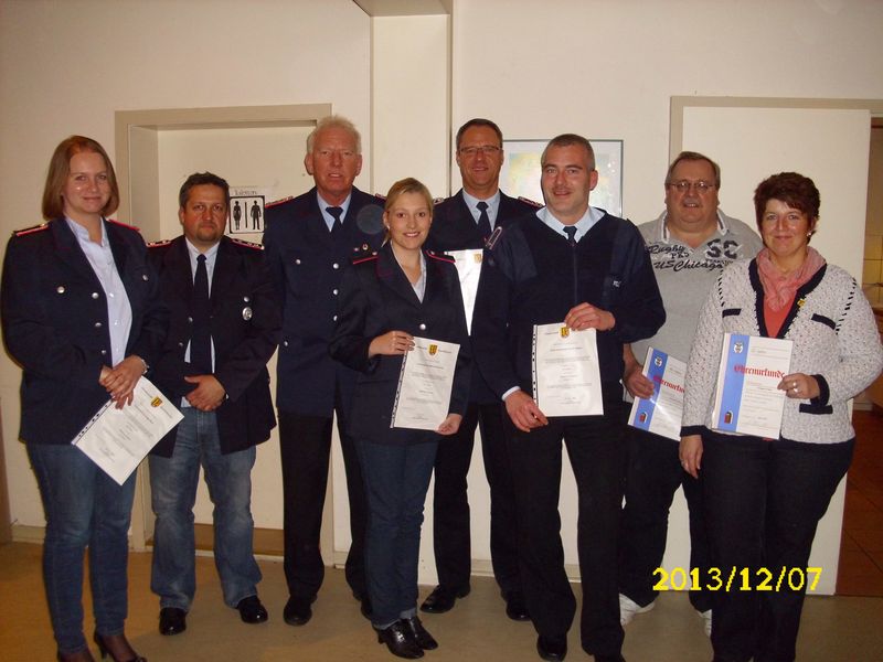 Die Geehrten und Bef�rderten 2013